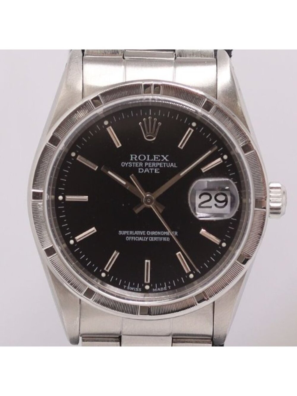 Rolex Oyster Perpetual Date Automatic Black Dial Watch